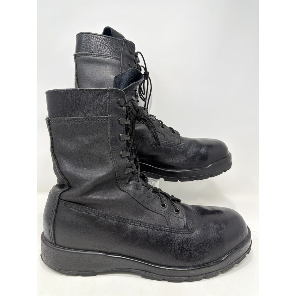Belleville 360ST Mens 12 M Black Leather Steel Toe Military Combat Boots Vibram‎